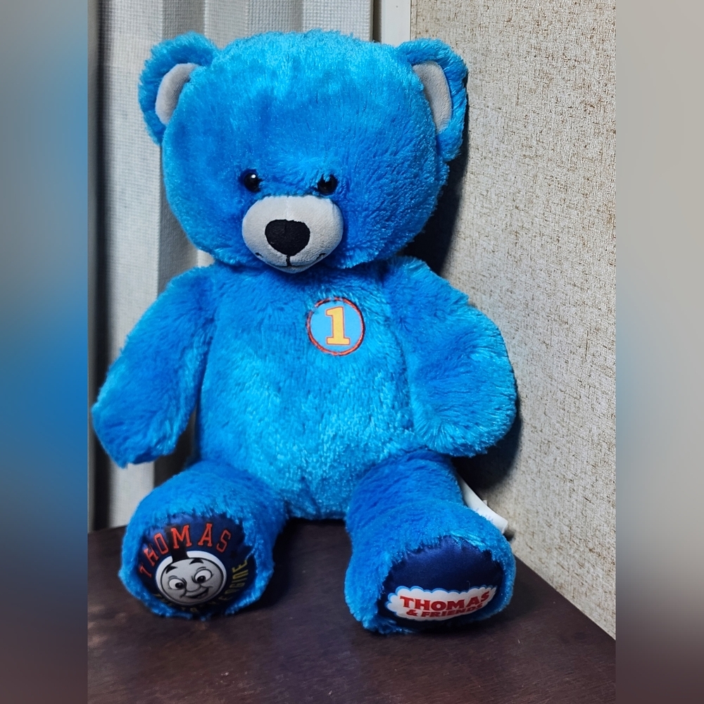Build A Bear Thomas & Friends Blue Teddy Bear
